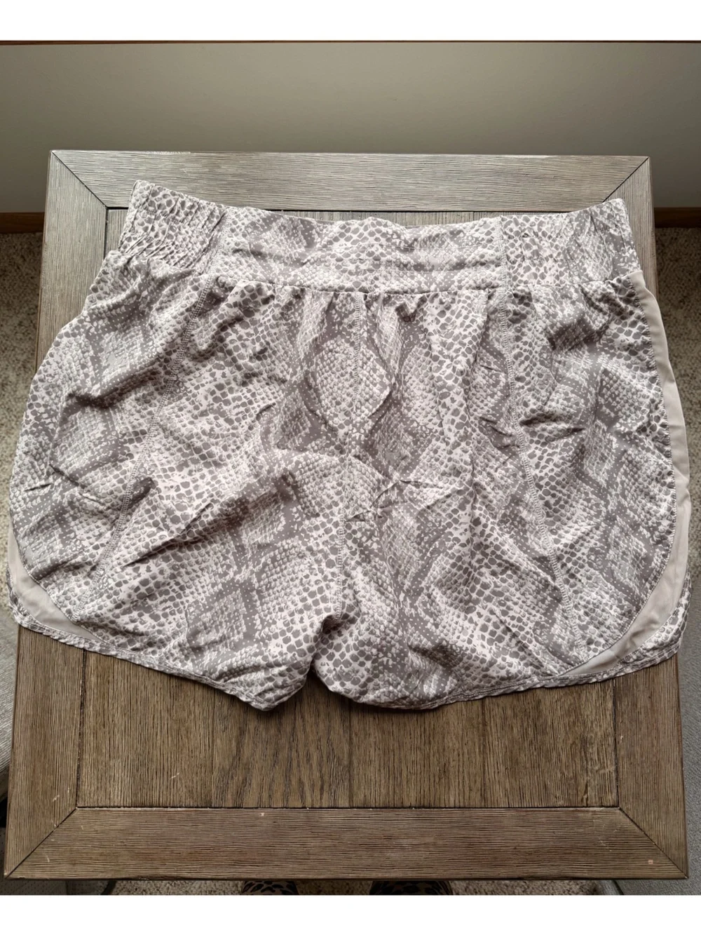 Balance Athletica Grey Snake-Print Athletic Shorts